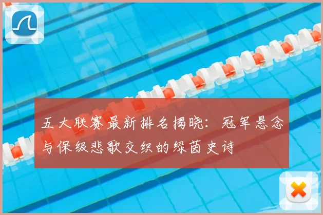 五大联赛最新排名揭晓：冠军悬念与保级悲歌交织的绿茵史诗